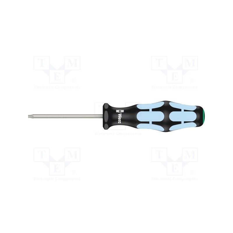 1 pcs x WERA - 5032050001 - Screwdriver, Torx®, TX08, Blade length: 60mm, Overall len: 141mm