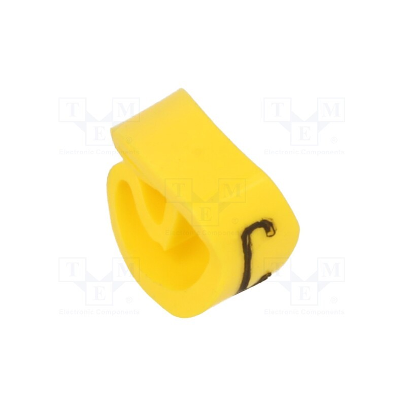 1 pcg x PARTEX - PA-20004AV40.C - Markers, Marking: C, 4÷10mm, PVC, yellow, -30÷60°C, leaded, PA-2
