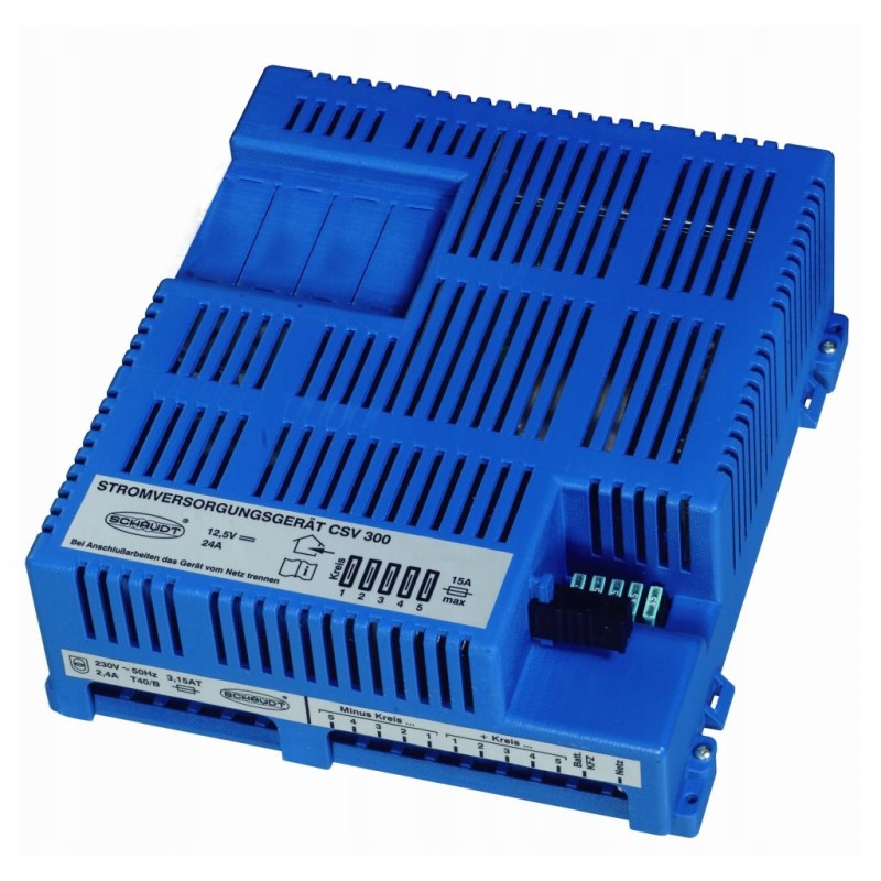 Schaudt CSV 300 12 230v 24a electroblock power supply for camper energoblock