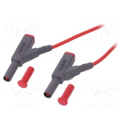 1 pcs x BEHA-AMPROBE - FTF000307111 - Test lead, 16A, banana plug 4mm,both sides, insulated, Len: 1m