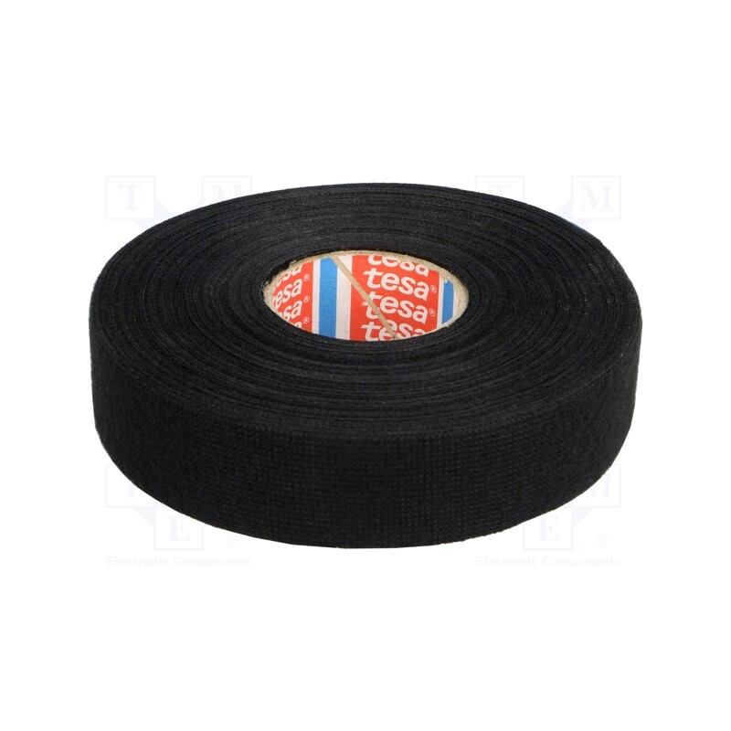 1 pcs x TESA - 51608-00008-00 - Tape: textile, W: 38mm, L: 25m, Thk: 300um, Automotive, black, 105°C