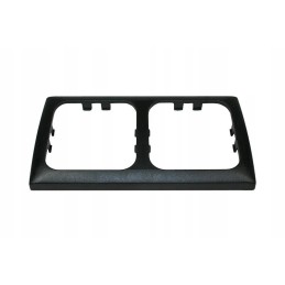 Double frame for 230v haba socket, black