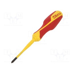 1 pcs x BETA - 12790409 - Screwdriver, insulated,slim, PlusMinus cross PZ-type, SL/PZ1