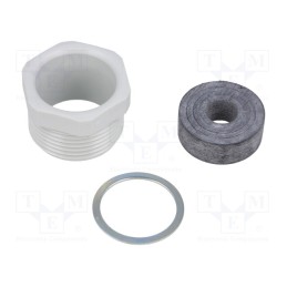 1 pcs x ILME - AG M25R -AS - Half gland, M25, 1.5, polyamide, grey