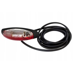 Aspoeck flexipoint ii white and red marker lamp with 2 25m cable