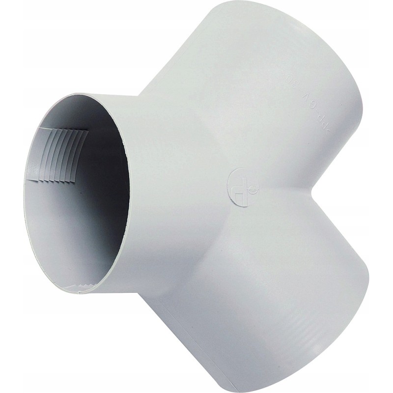Tee for truma um pipes 65mm 72mm gray