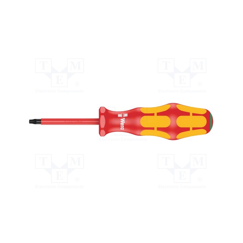 1 pcs x WERA - 5006174001 - Screwdriver, insulated, Torx®, TX20, Blade length: 80mm, 1kVAC