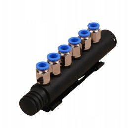 Splitter for aeromassage 8x32mm, jacuzzi, garden tubs, 6 nozzles