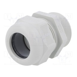 1 pcs x OBO BETTERMANN - V-TEC L PG29 LGR - Cable gland, with long thread, PG29, IP68, polyamide, light grey