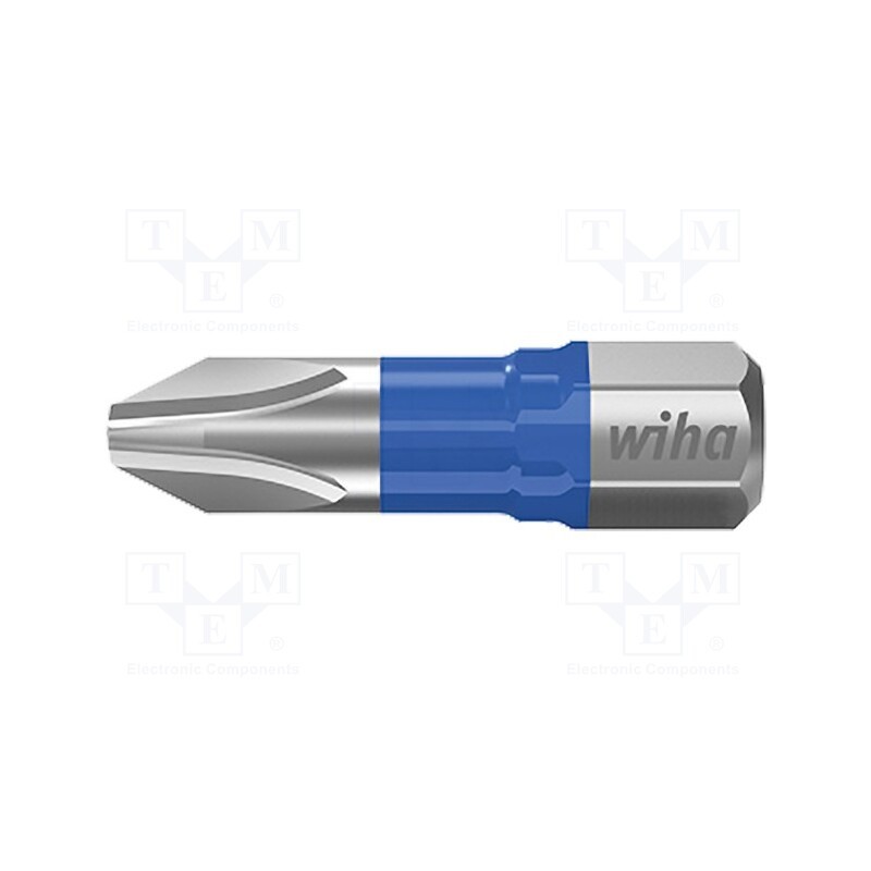 1 set x WIHA - 41598 - Screwdriver bit, Phillips, PH1, Overall len: 25mm, 5pcs, T
