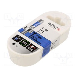 1 set x WIHA - 41611 - Screwdriver bit, hex key, HEX 3mm, Overall len: 25mm, 5pcs, T