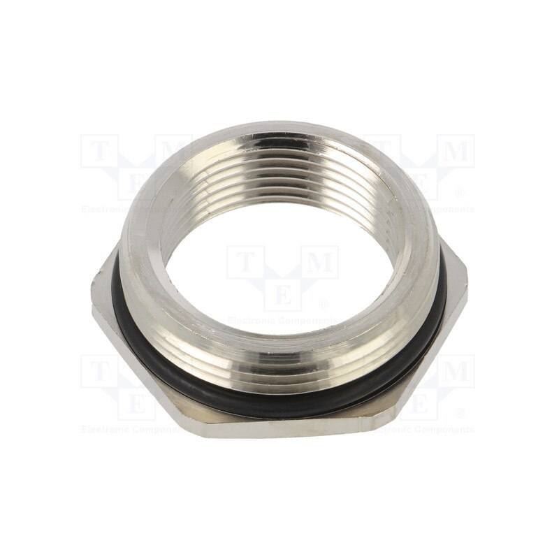 1 pcs x HUMMEL - 1.078.5040.50 - Reduction of threads for glands, Int.thread: M40, brass, nickel