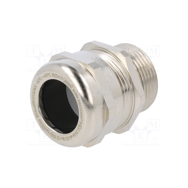 1 pcs x HUMMEL - 1.640.2500.30 - Cable gland, M25, 1.5, IP68, brass, HSK-M-Ex