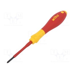 1 pcs x WIHA - 43390 - Screwdriver, insulated, Phillips, PH0, 60mm, SoftFinish® electric