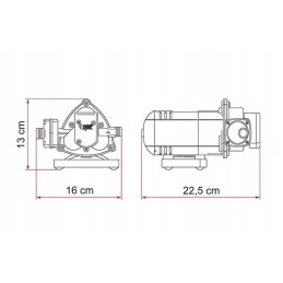 Aqua 8 7 l min Fiamma pressure pump