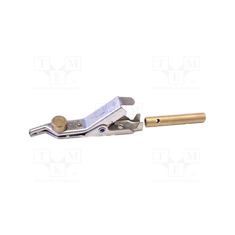 1 pcs x MUELLER ELECTRIC - JP-8783-J - Crocodile clip, Grip capac: max.25mm, Overall len: 66mm