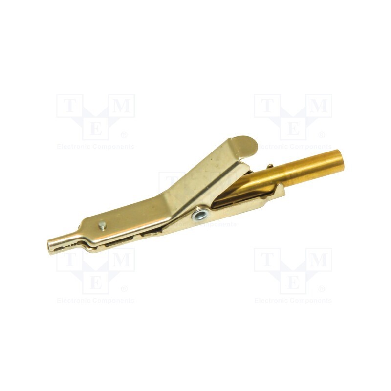 1 pcs x MUELLER ELECTRIC - JP-33699-J - Crocodile clip, Grip capac: max.25.4mm, Overall len: 66mm, plug