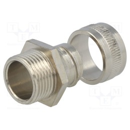 1 pcs x HELLERMANNTYTON - 166-30304 - Straight terminal connector, Thread: metric,non-swivel,outside