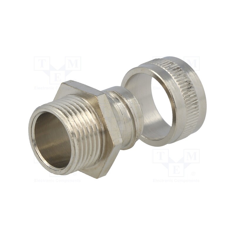 1 pcs x HELLERMANNTYTON - 166-30304 - Straight terminal connector, Thread: metric,non-swivel,outside
