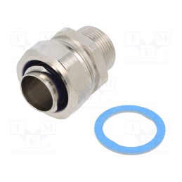 1 pcs x HELLERMANNTYTON - 166-31405 - Straight terminal connector, Thread: metric,non-swivel,outside