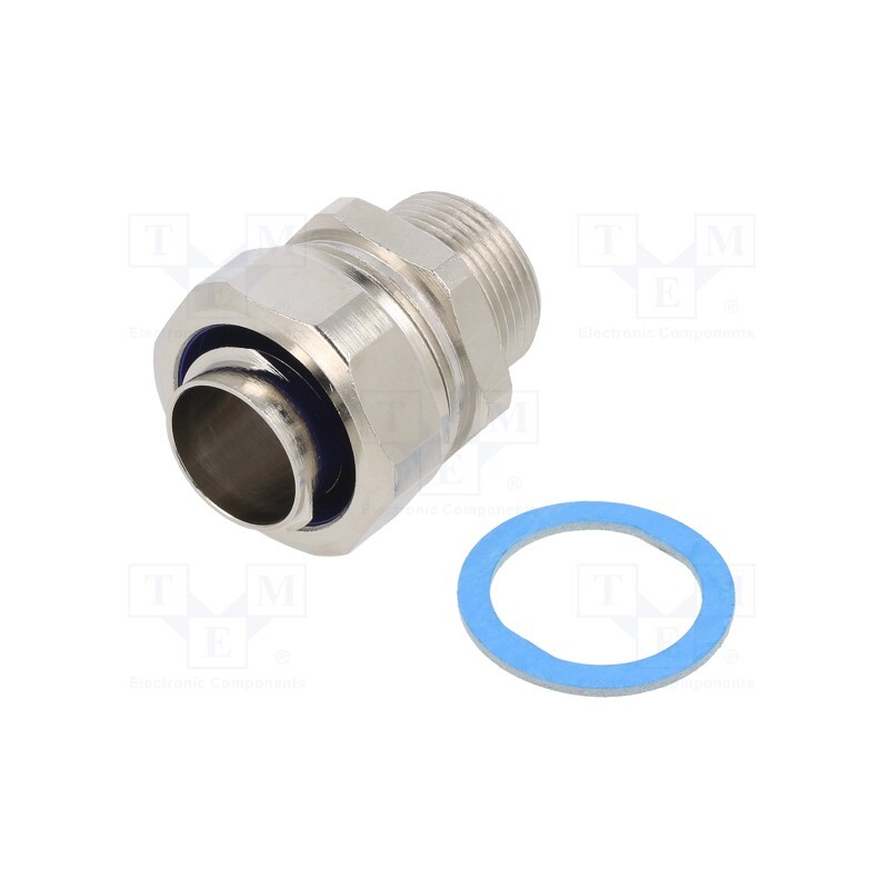 1 pcs x HELLERMANNTYTON - 166-31405 - Straight terminal connector, Thread: metric,non-swivel,outside