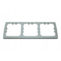 Haba triple frame for 230v socket, gray