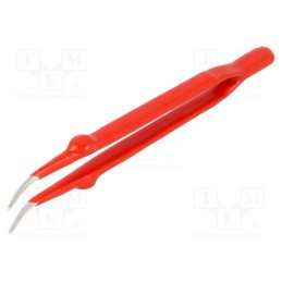1 pcs x DONAU ELEKTRONIK - PZ28 - Tweezers, 160mm, Blades: elongated,curved, Tipwidth: 1.2mm