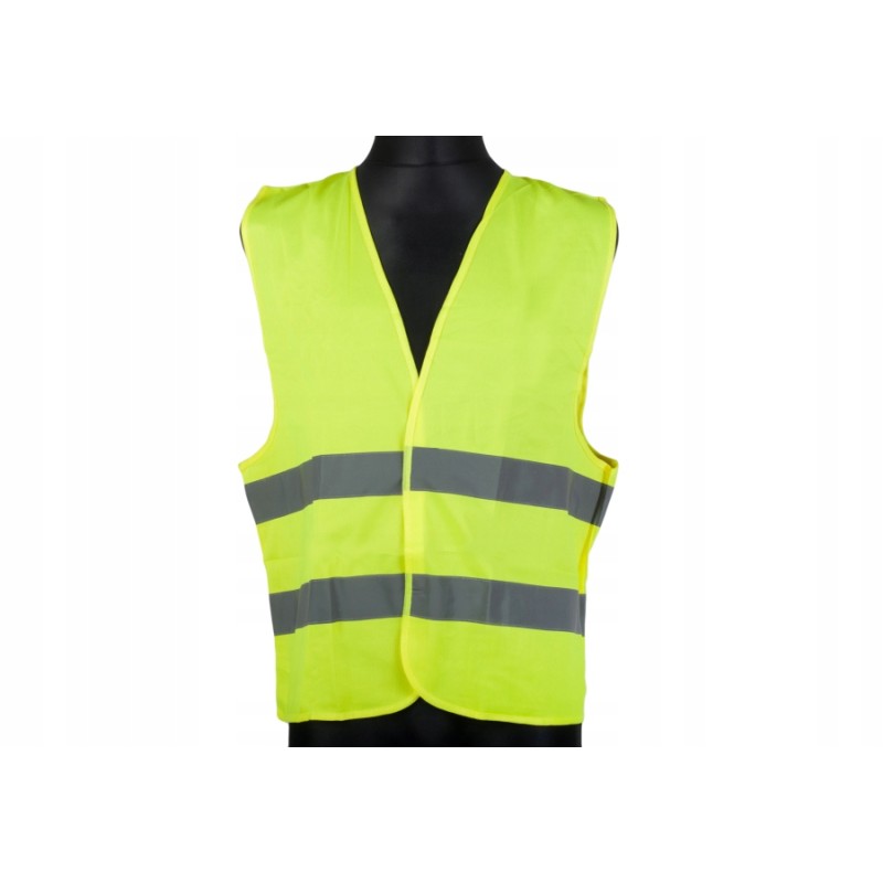 Yellow reflective warning vest