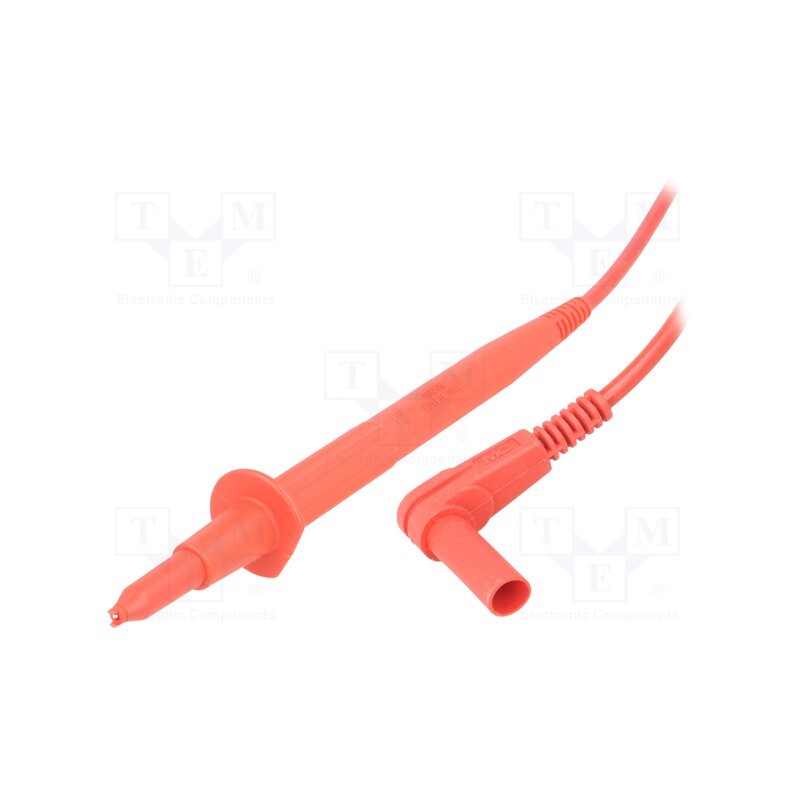 1 pcs x STu00c4UBLI - 66.9007-10022 - Test lead, 20A, probe tip x2,angular banana plug 4mm x2, Len: 1m