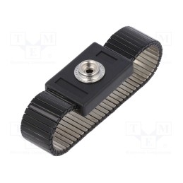 1 pcs x ELME - BLACK TOUCH BAND/10 - Wristband, ESD, Features: wristband is easily adjusted to wrist