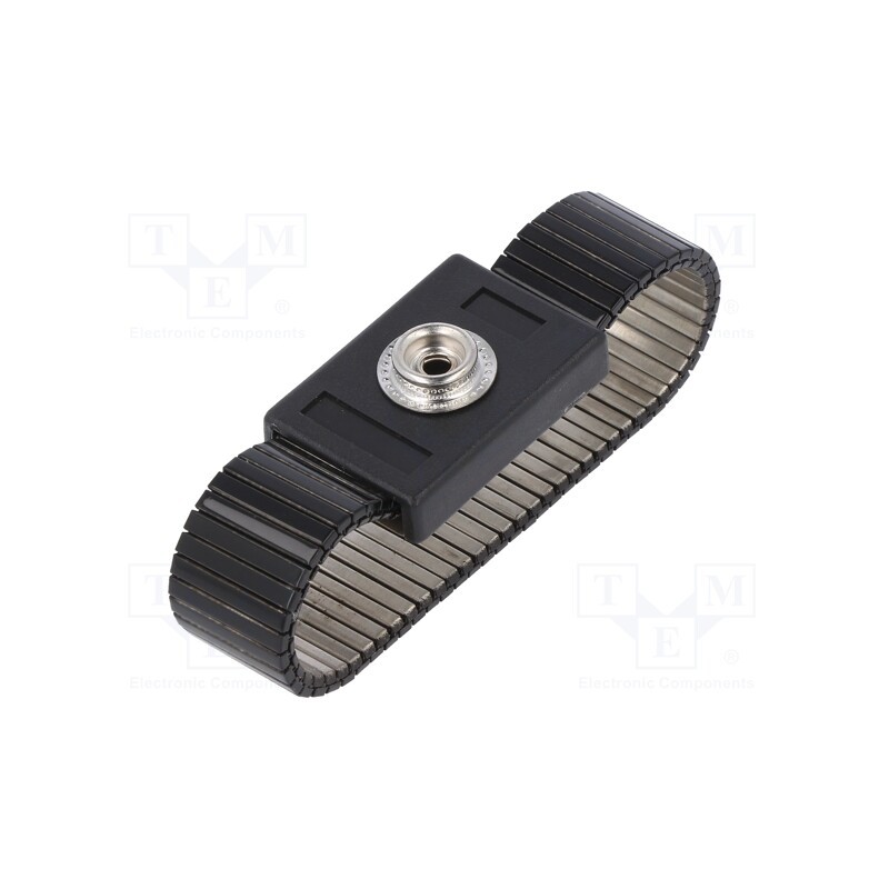 1 pcs x ELME - BLACK TOUCH BAND/10 - Wristband, ESD, Features: wristband is easily adjusted to wrist