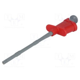 1 pcs x SCHu00dcTZINGER - KPS 6755 NI / RT - Clip-on probe, pincers type, 6A, 70VDC, red, 33VAC