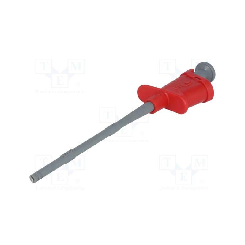 1 pcs x SCHu00dcTZINGER - KPS 6755 NI / RT - Clip-on probe, pincers type, 6A, 70VDC, red, 33VAC
