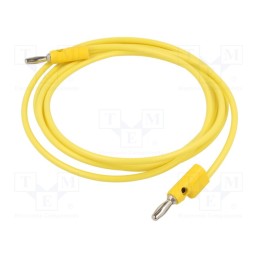 1 pcs x POMONA - B-72-4 - Test lead, 60VDC, 30VAC, 15A, Len: 1.829m, yellow, B