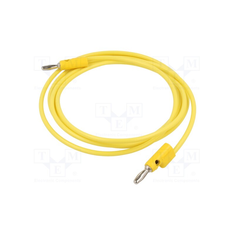1 pcs x POMONA - B-72-4 - Test lead, 60VDC, 30VAC, 15A, Len: 1.829m, yellow, B