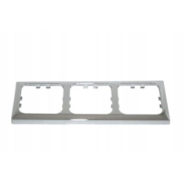 Haba chrome triple socket frame 230v