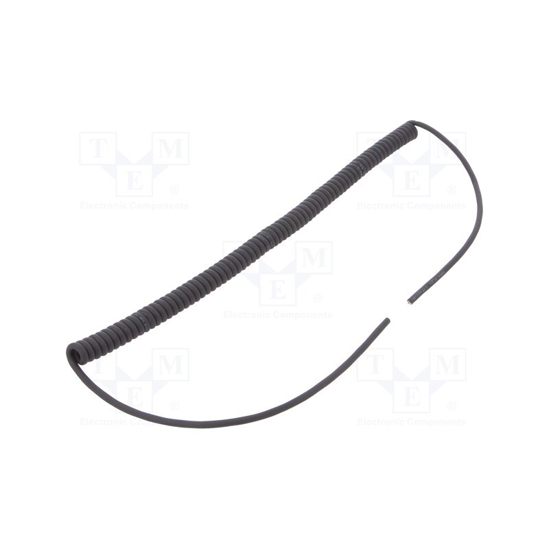 1 pcs x HELUKABEL - 85900 - Wire: coiled, 2x0.14mm2, shielded,braid made of copper wires