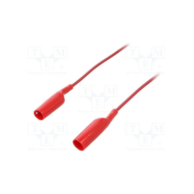 1 pcs x POMONA - AL-B-24-2 - Test lead, 70VDC, 33VAC, 5A, both sides,aligator clip, red, AL-B
