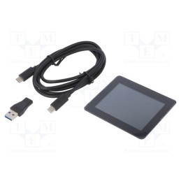 1 pcs x MIKROE - MIKROMEDIA 3 FOR STM32F4 CAP FPI W BEZEL - Display: TFT, 3.5', 320x240, Illumin: LED, Interface: I2C, 3.3÷5VDC