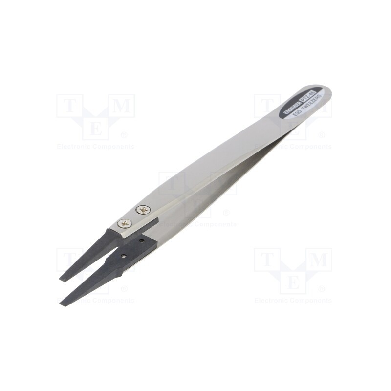 1 pcs x ENGINEER - PTZ-46 - Tweezers, Tipwidth: 2.3mm, Blade tip shape: squared, ESD, 16g