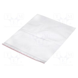 1 pcg x PLAST - PL.TOR250X300 - Self-seal bag, L: 300mm, Width: 250mm, Thick: 45um, polyetylene