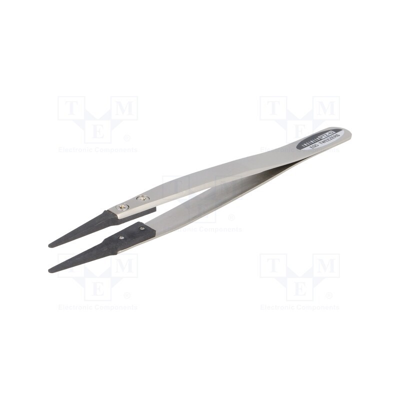 1 pcs x ENGINEER - PTZ-42 - Tweezers, Tipwidth: 1.8mm, Blade tip shape: rounded, ESD, 16g