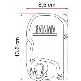 Fiamma f45s 4 5m wall awning