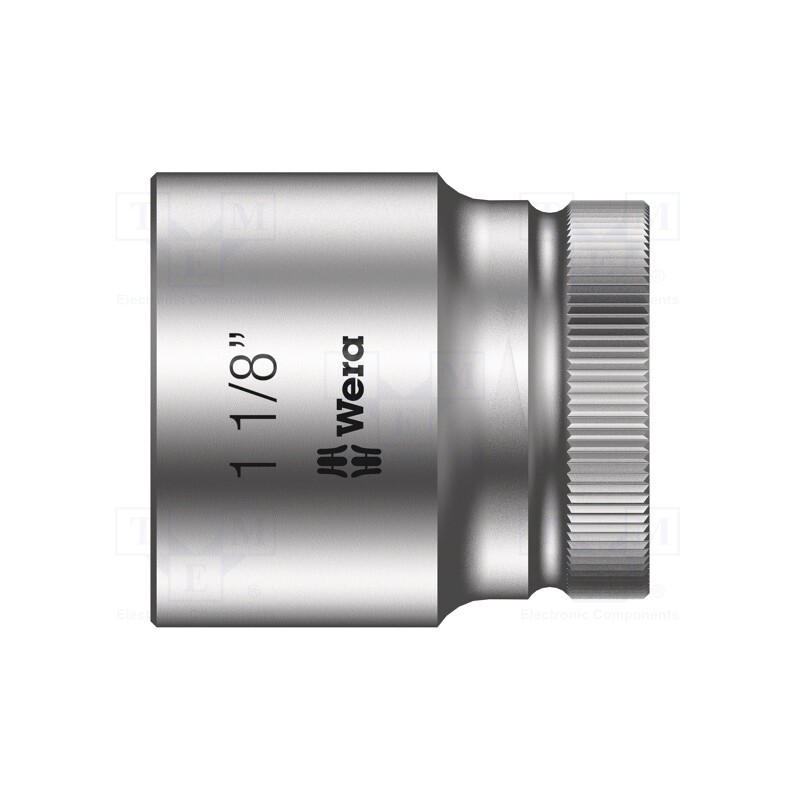 1 pcs x WERA - 5003633001 - Socket, 6-angles,socket spanner, HEX 1 1/8', 1/2', 40mm, Zyklop