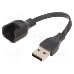 1 pcs x AKYGA - AK-SW-04 - Cable: for smartwatch charging, 0.1m, black, 1A