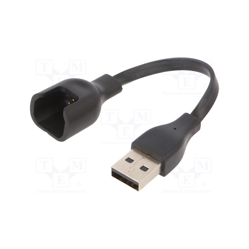 1 pcs x AKYGA - AK-SW-04 - Cable: for smartwatch charging, 0.1m, black, 1A