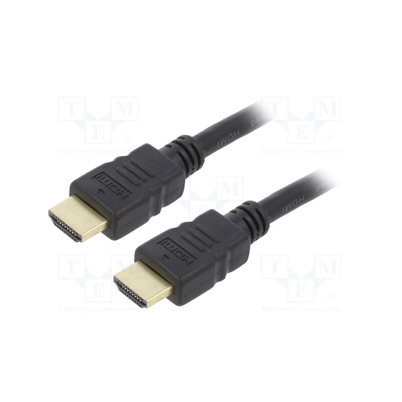1 pcs x GEMBIRD - CC-HDMI4-10M - Cable, HDMI 1.4, HDMI plug,both sides, PVC, 10m, black, 28AWG