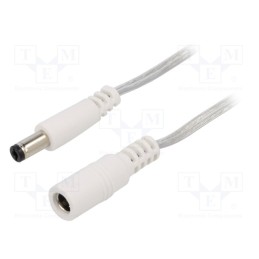 1 pcs x BQ CABLE - DC.EXT.8210.0200 - Cable, 2x0.5mm2, DC 5,5/2,1 plug,DC 5,5/2,1 socket, straight