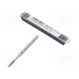 1 pcs x Vu00d6LKEL - 35426 - Tap, high speed steel cobalt HSS-E, M3, 0.5, 56mm, 2,7mm, ISO2/6H