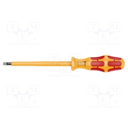 1 pcs x WERA - 5051587001 - Screwdriver, insulated, slot, 5,5x1,0mm, Blade length: 125mm